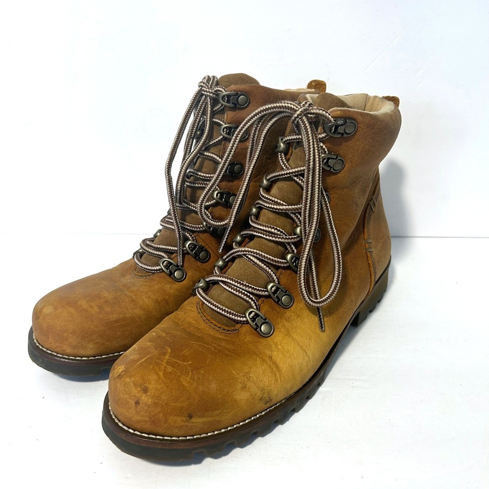 Kodiak Hiking Boots Womens 9 Tan Leather Rugged Lace Up Gorpcore Outdoor Rugged